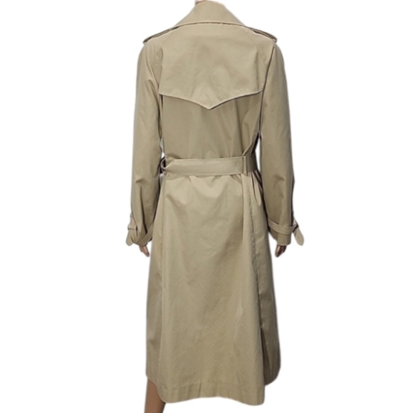 Sears Lined Women's‎ Trench Coat Jacket Long Sleeve beige/Tan Size 12 - Picture 8 of 13
